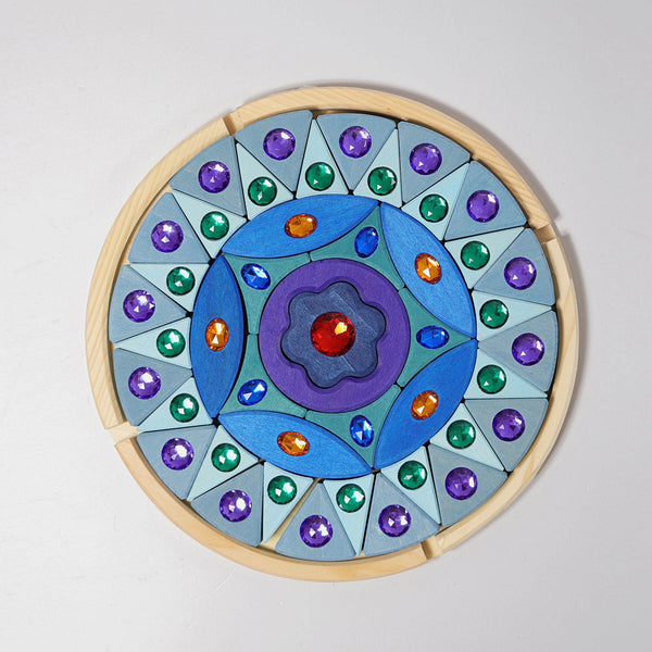 GRIMM'S Kleines Glitzermandala - 44 Teile Holzspielzeug