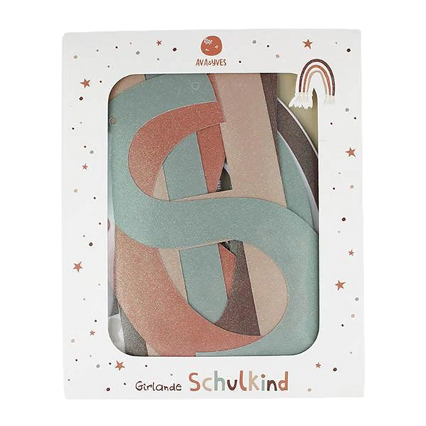 ava&yves - Girlande mit Glitzer (Under the Sea) – Schulkind