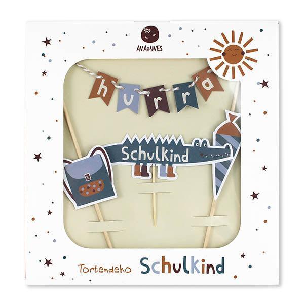 ava&yves - Cake Topper Krokodil (Serie Adventure) – Schulkind - Makimo - Smart Kids