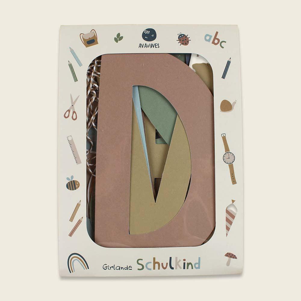 ava&yves - Girlande zur Einschulung Nature Kids – Schulkind - Makimo - Smart Kids