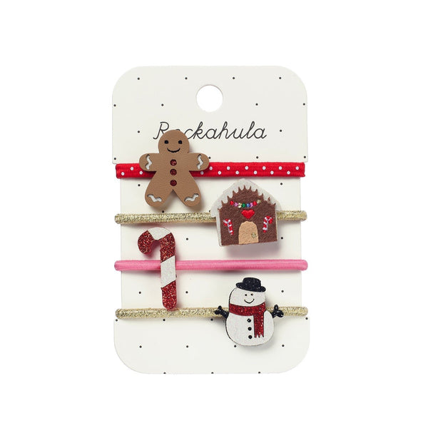 Rockahula - Jolly Gingerbread Ponies – Haargummis Weihnachten (4er-Pack) - Makimo - Smart Kids