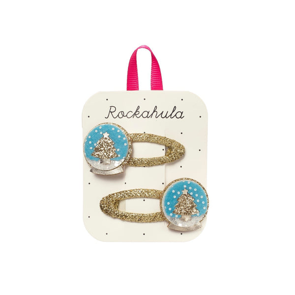 Rockahula - Shimmer Snow Globe Clips – Weihnachts Haarclips - Makimo - Smart Kids