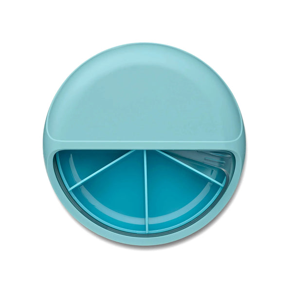 Carl Oscar MiniDisc™ - Blau | Drehbarer Snack-Container für Kinder | 6 Fächer - Makimo - Smart Kids
