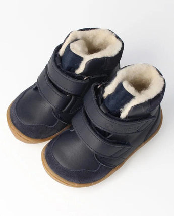 bLIFESTYLE GIBBON TEX Barfußschuh Winterstiefel – Marineblau - Makimo - Smart Kids