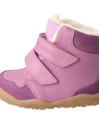 bLIFESTYLE GIBBON TEX Barfußschuh Winterstiefel – Pastelllila - Makimo - Smart Kids