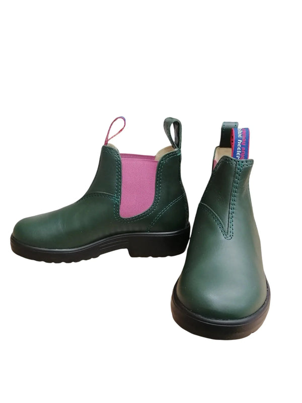 Blue Heeler- OUTBACK KIDS chelsea boots green/mauve - Makimo - Smart Kids