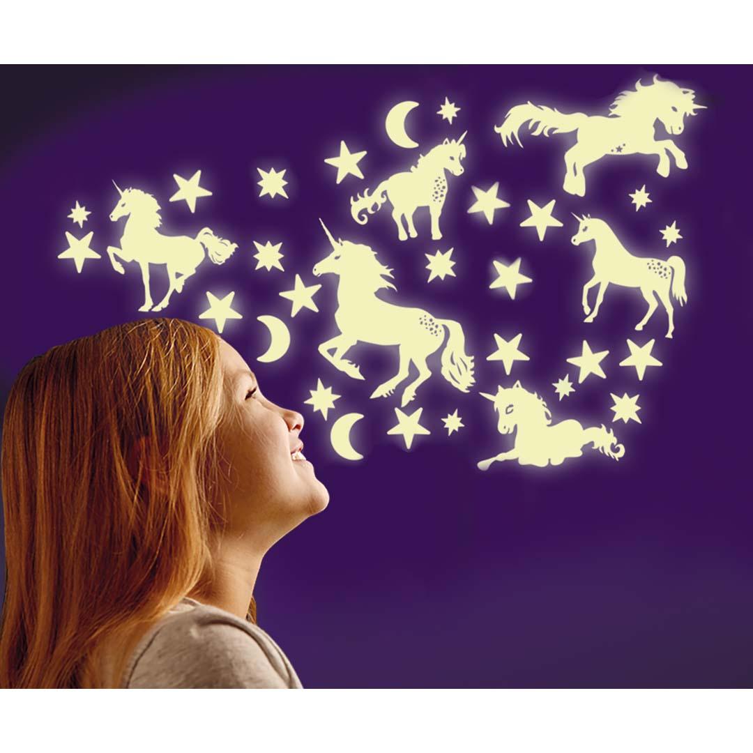 Brainstorm - Glow Glitter Stars + Einhörner - Makimo - Smart Kids