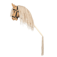 by ASTRUP Hobby Horse Steckenpferd - Mit offenem Maul - Beige - Makimo - Smart Kids