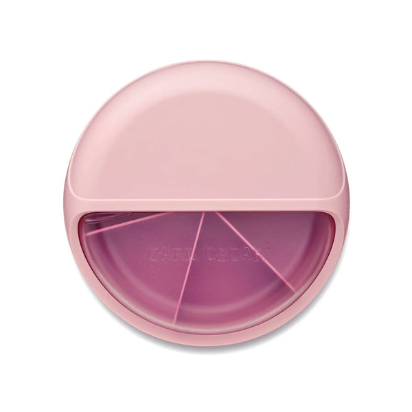 Carl Oscar MiniDisc™ - Rosa | Drehbarer Snack-Container für Kinder | 6 Fächer - Makimo - Smart Kids