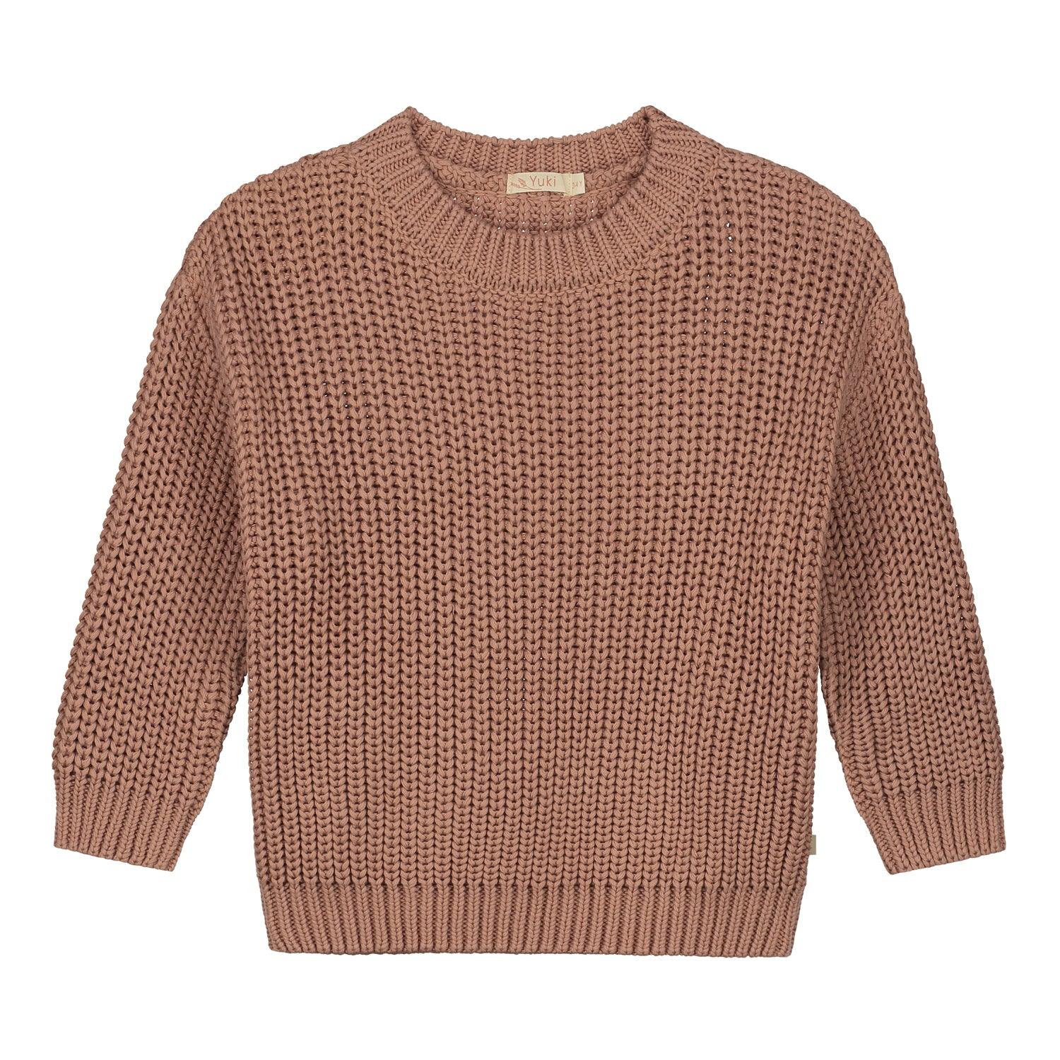 Chunky Knitted Sweater - Blush - Makimo - Smart Kids