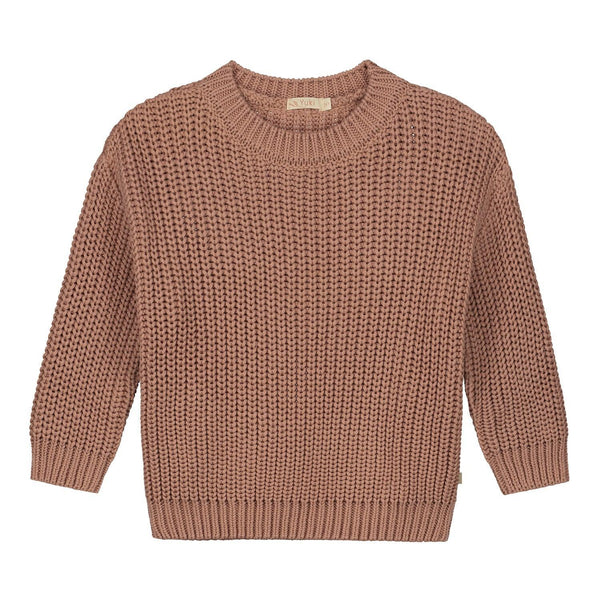 Chunky Knitted Sweater - Blush - Makimo - Smart Kids