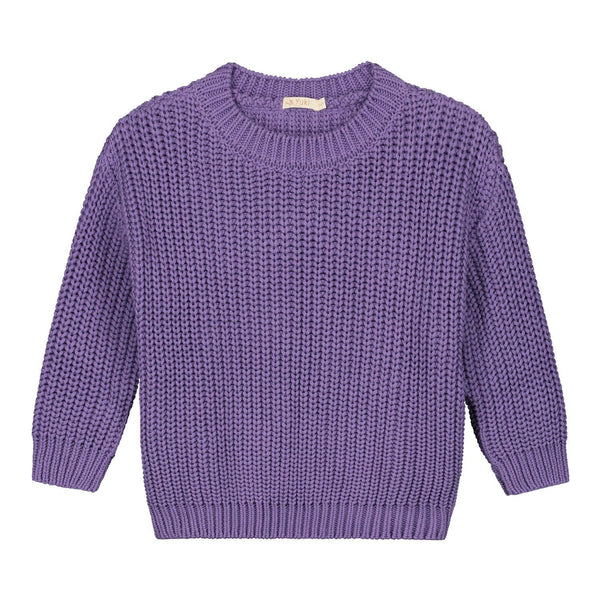 Chunky Knitted Sweater - Violet - Makimo - Smart Kids
