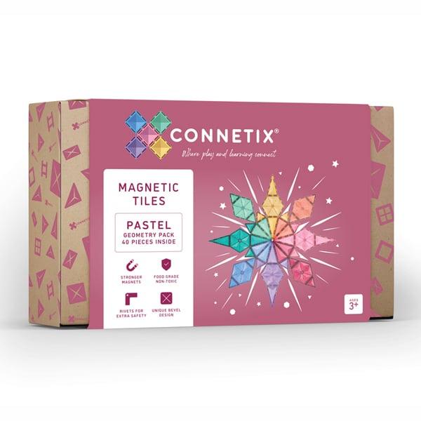 CONNETIX 40-teiliges magnetisches pastel Geometrie-Set - Makimo - Smart Kids