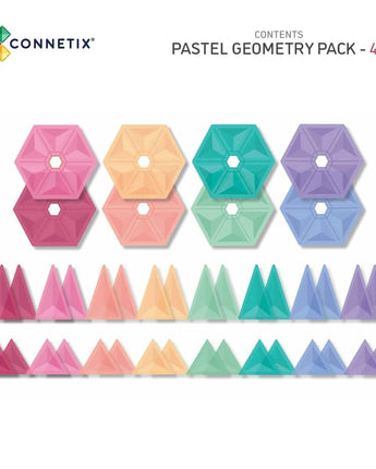 CONNETIX 40-teiliges magnetisches pastel Geometrie-Set - Makimo - Smart Kids