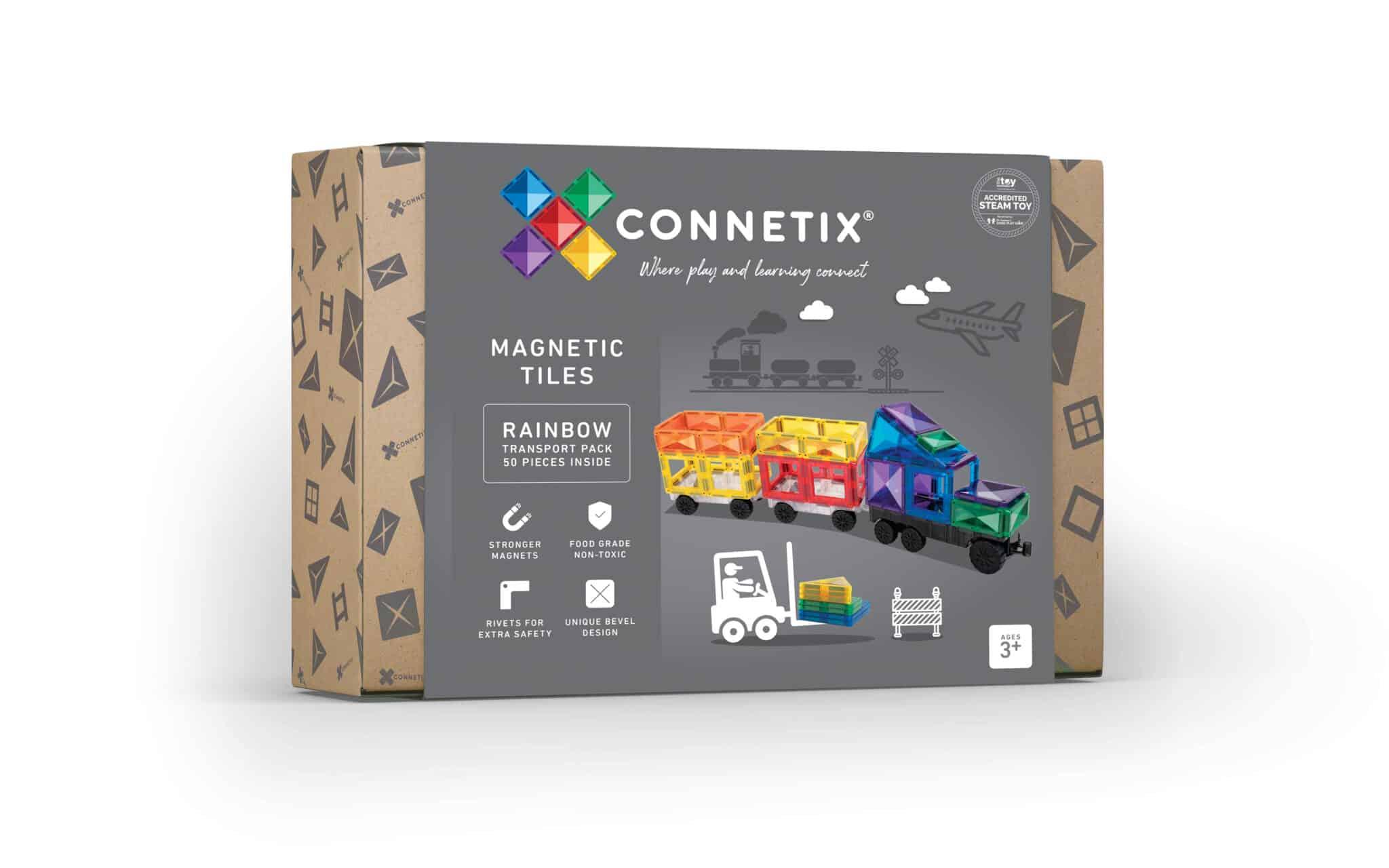 CONNETIX Magneten Regenbogen Transportset 50-teilig - Makimo - Smart Kids