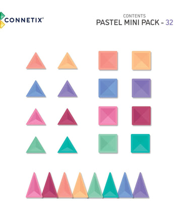 CONNETIX Pastell Mini Pack – 32-teiliges Set - Makimo - Smart Kids