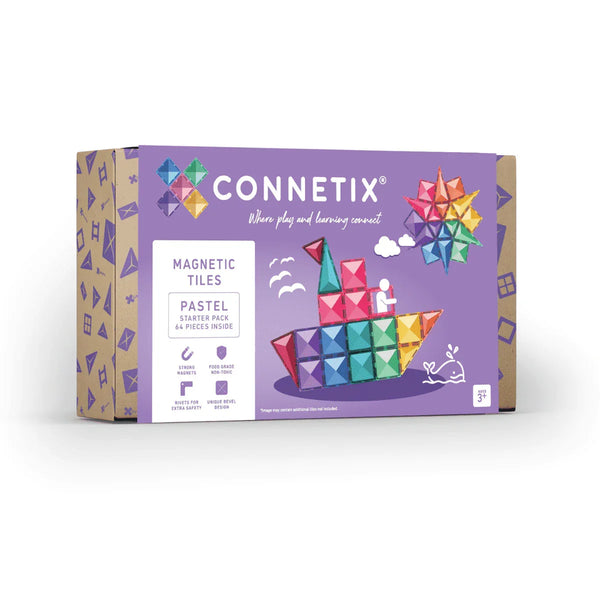 CONNETIX Pastell-Starterpaket - 64-teiliges Set - Makimo - Smart Kids