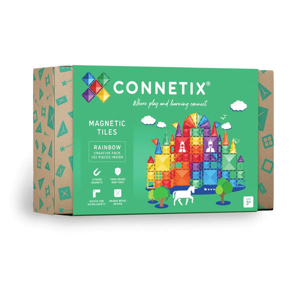 CONNETIX Regenbogen-Kreativpaket – 102-teiliges Set - Makimo - Smart Kids