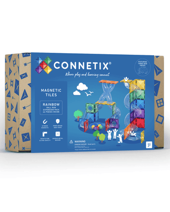 CONNETIX Regenbogen Kugelbahn Erweiterungspaket - 66-teiliges Set - Makimo - Smart Kids