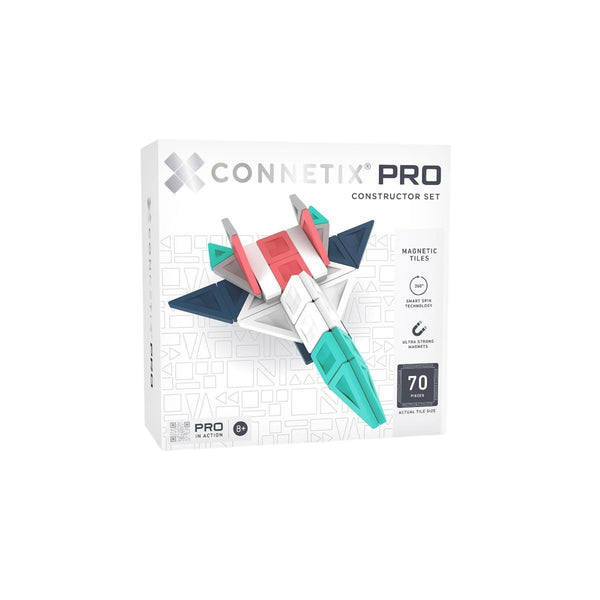CONNETIX PRO Constructor Set 70 pc - Advanced Magnetische Bausteine für ältere Kinder - Makimo - Smart Kids