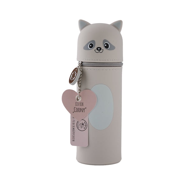 Lulubug Handmade - Silikon Federmäppchen Waschbär Coony - Makimo - Smart Kids
