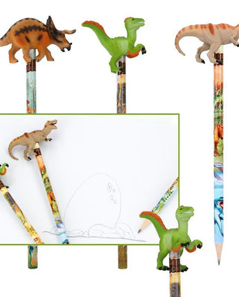 Dino World Bleistift mit Dino- Topper - Makimo - Smart Kids