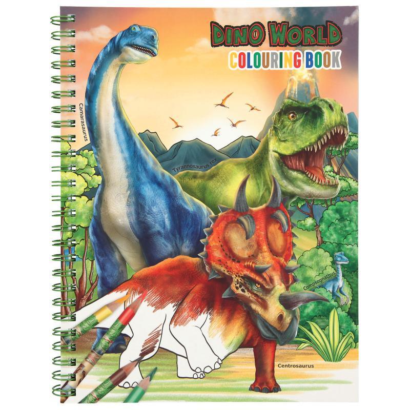 Dino World Malbuch mit Buntstiften - Makimo - Smart Kids