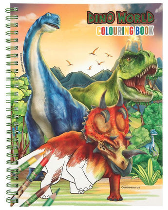 Dino World Malbuch mit Buntstiften - Makimo - Smart Kids