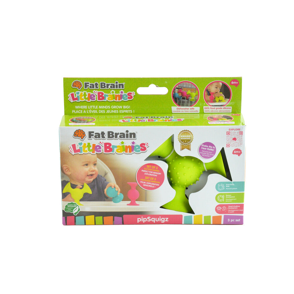 TOMY pipSquigz Little Brainies - Rasselsaugnäpfe - Makimo - Smart Kids