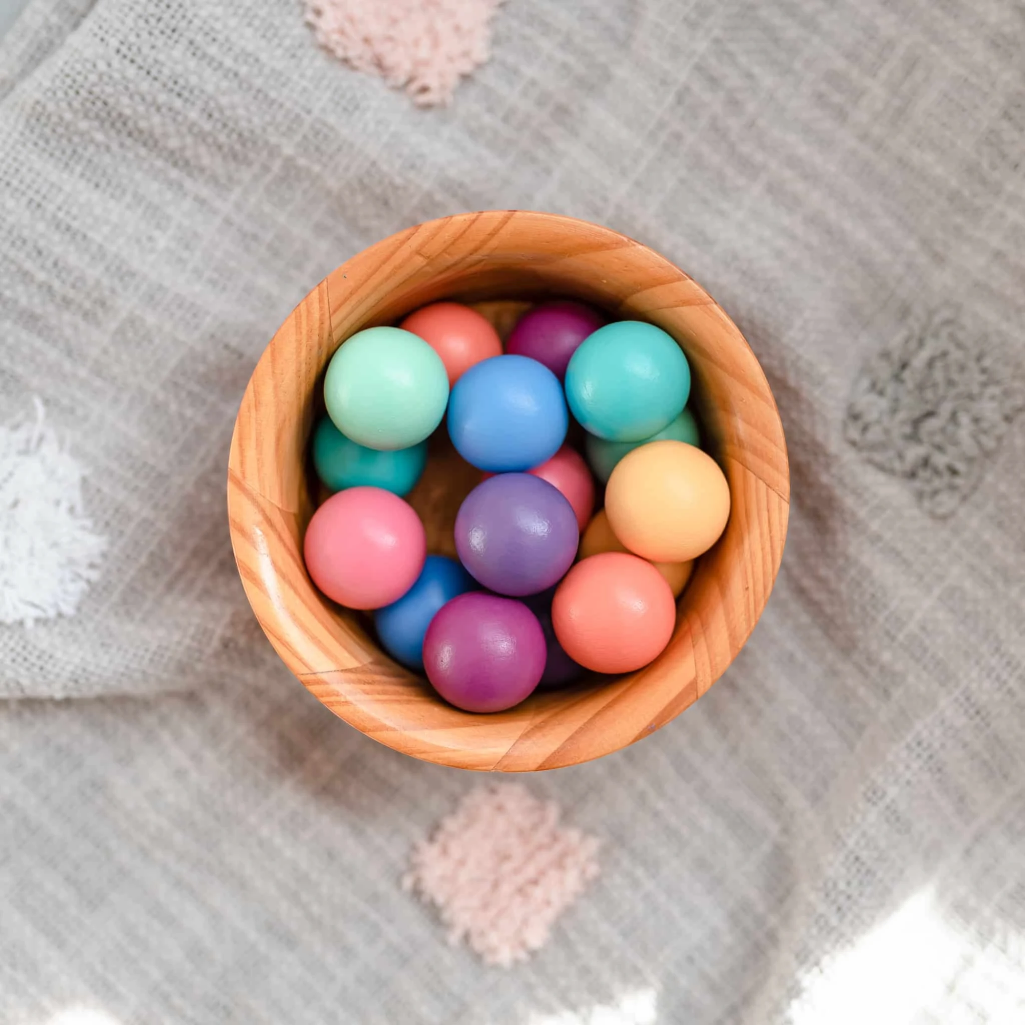CONNETIX Pastel Ball Pack 16 pc - Holzkugeln für Kugelbahn in Pastellfarben - Makimo - Smart Kids