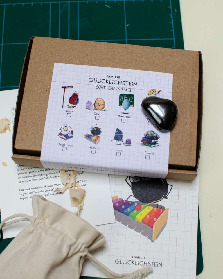 Familie Glücklichstein - Heilstein Einzeln - Hämatit Schuledition - Makimo - Smart Kids