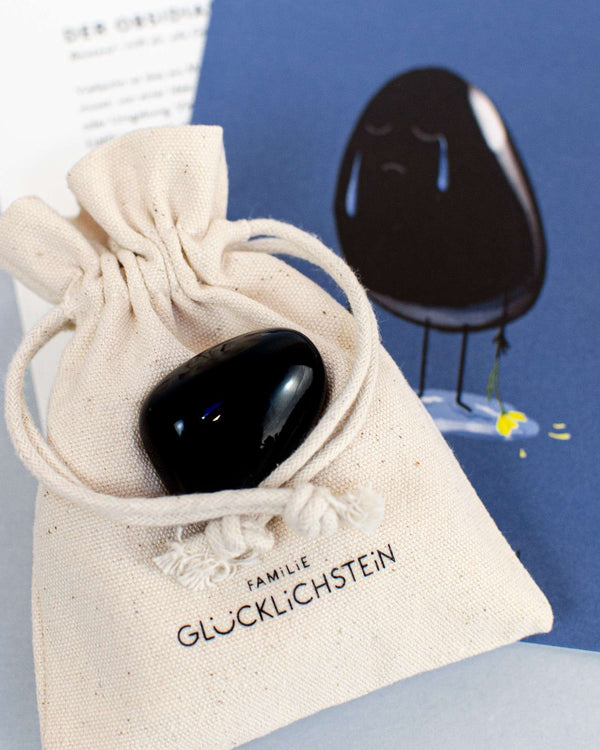 Familie Glücklichstein - Heilstein Einzeln - Obsidian