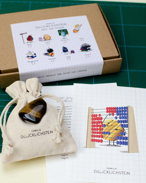 Familie Glücklichstein - Heilstein Einzeln - Tigerauge Schuledition - Makimo - Smart Kids