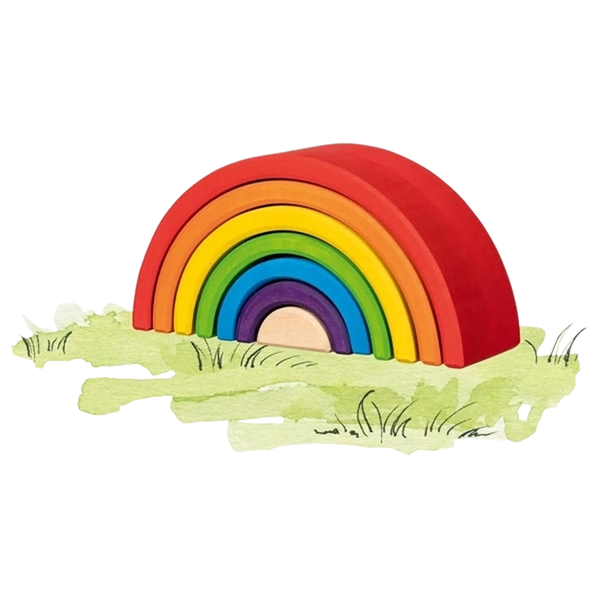 goki Bausteine, Kleiner Regenbogen – Regenbogen-Bausteine aus Holz