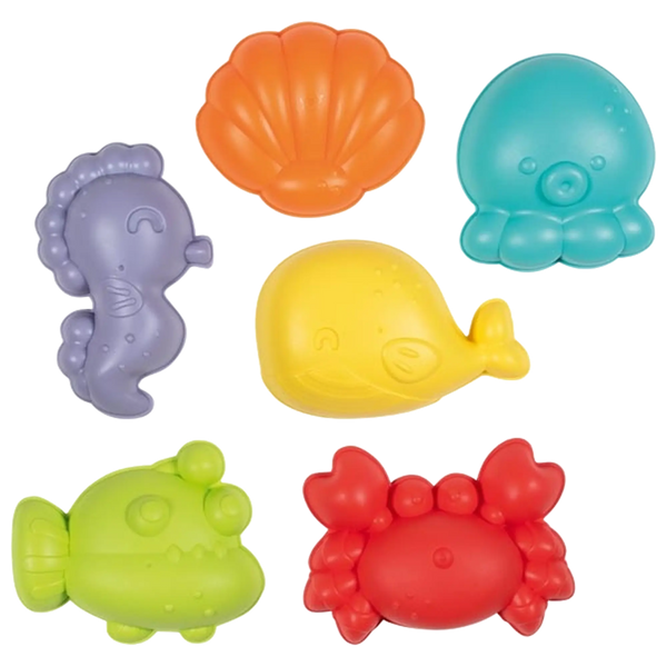 goki Sandförmchen – 6er Set fürs Sandspiel