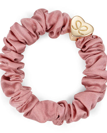 Gold Heart Silk Scrunchie Champagne Pink - Makimo - Smart Kids