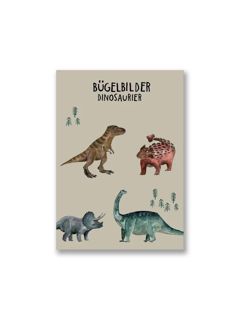 HALFBIRD Bügelbilder Set "Dinos" - 4 Stück - Makimo - Smart Kids