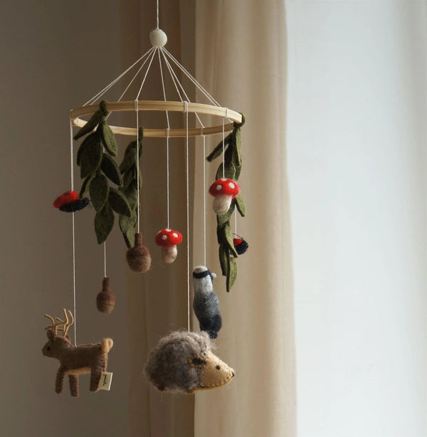 Handgefertigtes Baby-Mobile mit Waldtieren - Makimo - Smart Kids