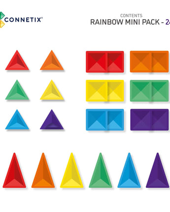 CONNETIX Regenbogen-Minipaket - 24-teiliges Set