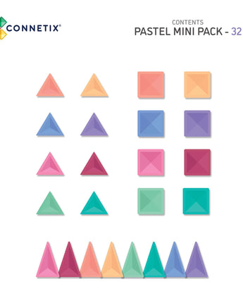 CONNETIX Pastell Mini Pack – 32-teiliges Set