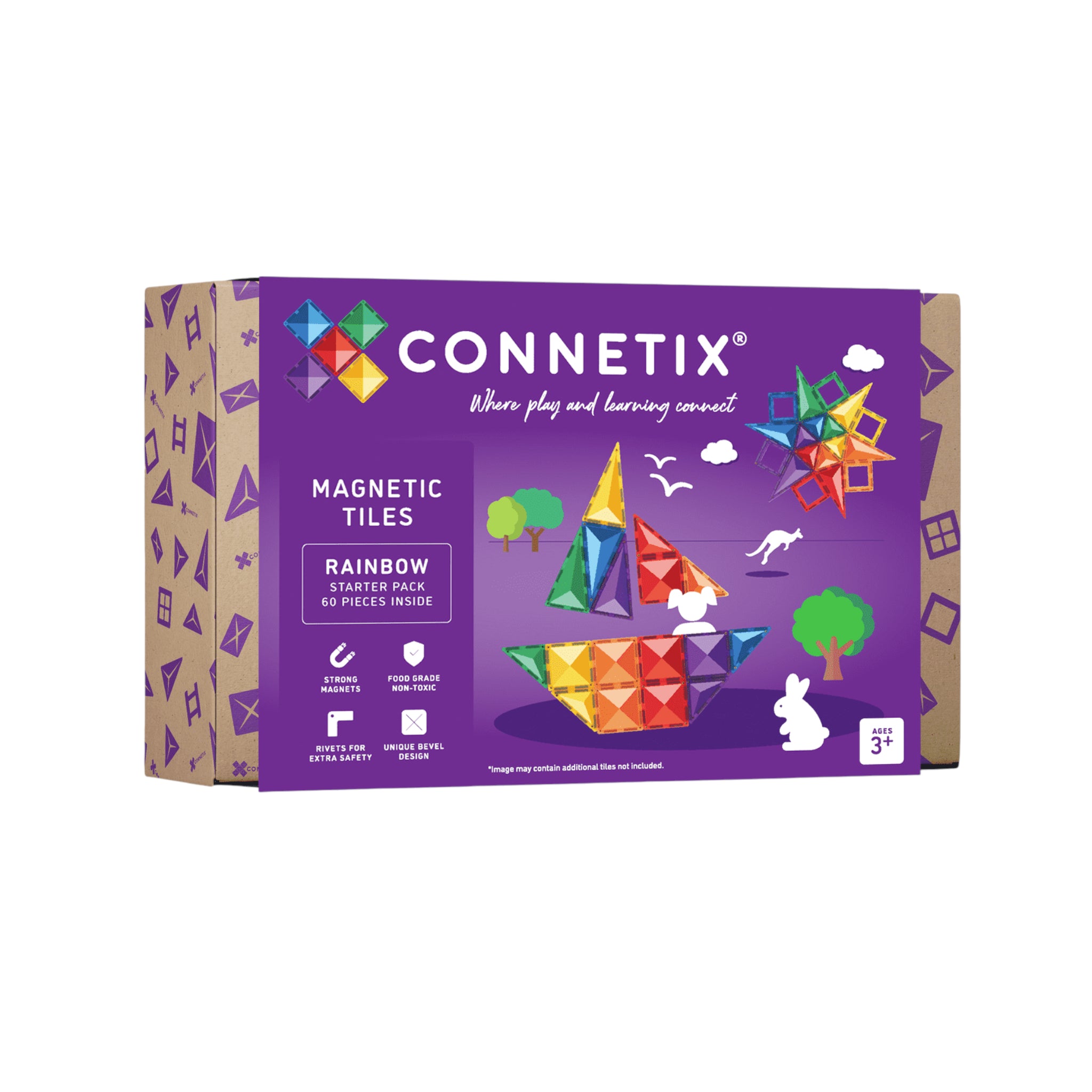 CONNETIX Rainbow Starter Pack 60-teiliges Set - Makimo - Smart Kids