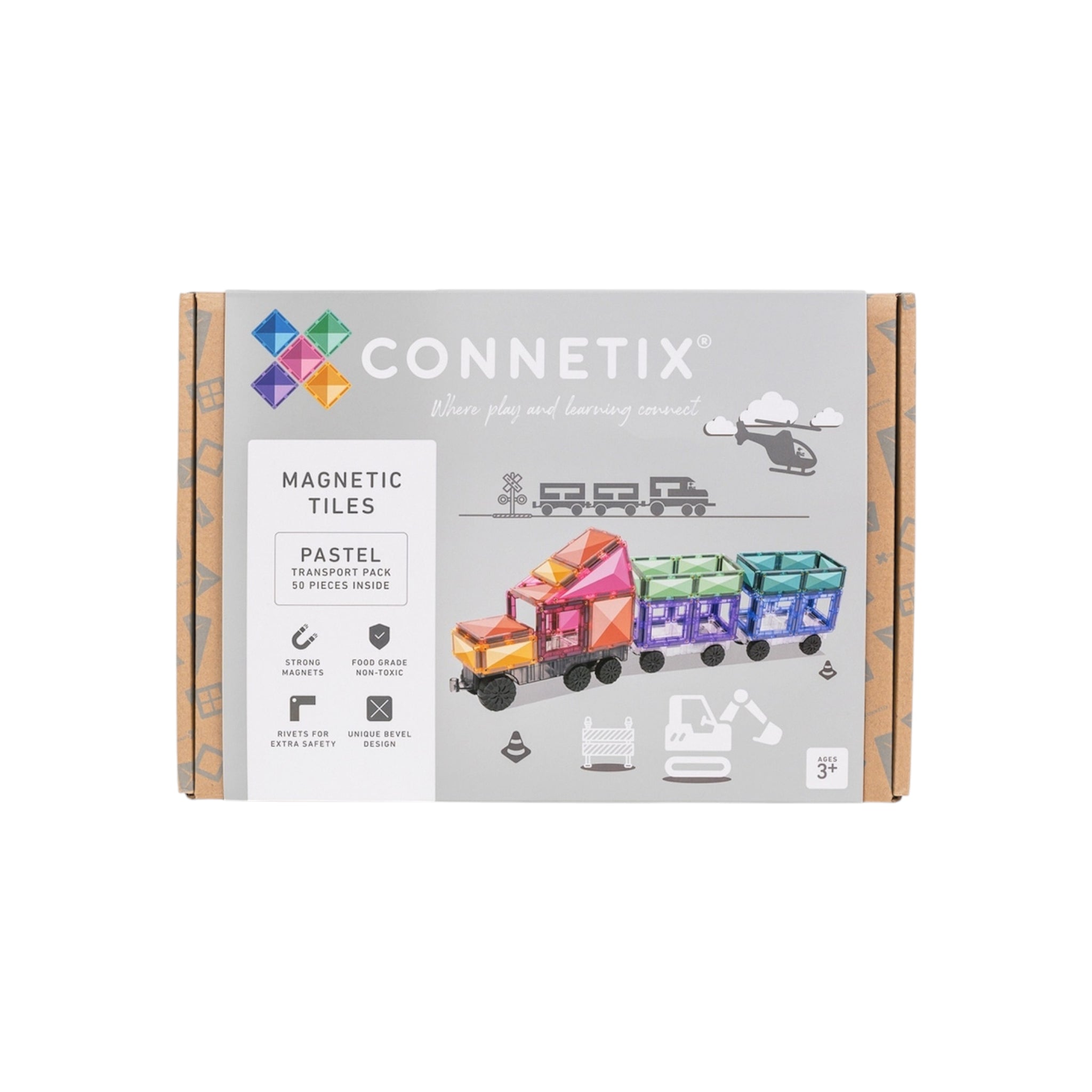 CONNETIX Pastel Transport Pack 50-teiliges Set - Makimo - Smart Kids