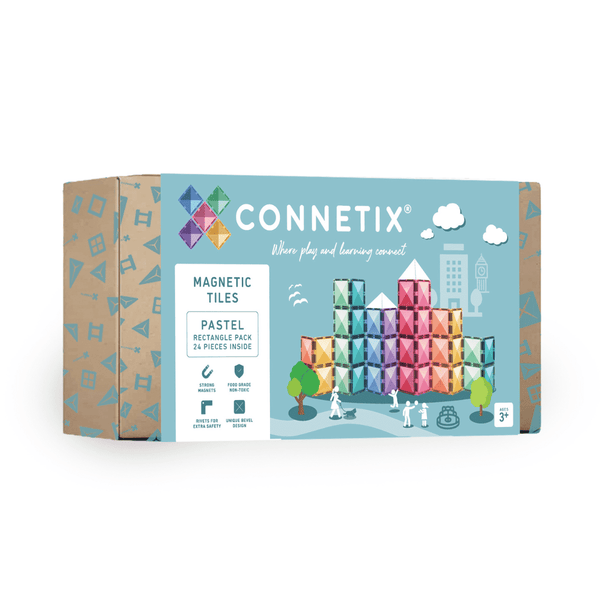 CONNETIX Pastel Rectangle Pack 24-teiliges Set