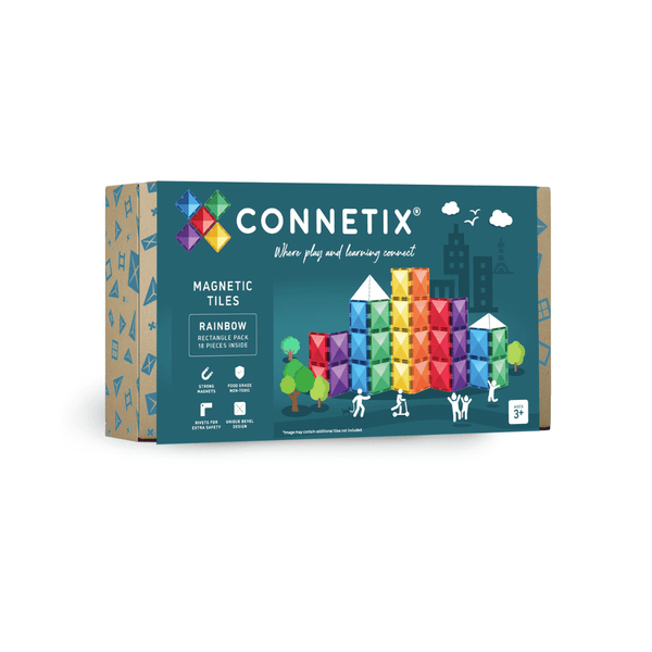 CONNETIX Rainbow Rectangle Pack 18-teiliges Set
