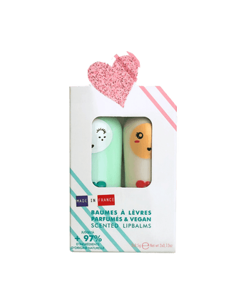 inuwet veganes Lipbalm Duo - Apfel und Zuckerwatte - Makimo - Smart Kids