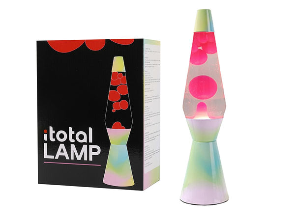 ITOTAL Lavalampe Spaceship Rainbow Dream – Farbwechsel Lavalampe im Raumschiff-Design