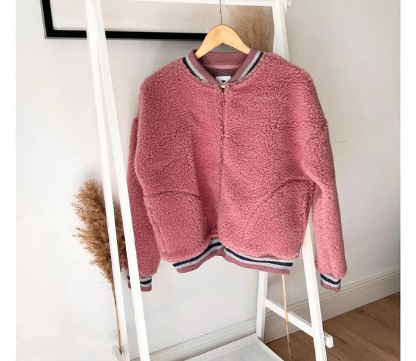 Jacke „BOOM“ – Venetian Pink, Ultra Light, 100% mulesingfreie Wolle - Makimo - Smart Kids