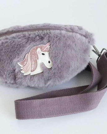 k:s me - Tasche Sidebag Plüsch Einhorn - Brombeer - Makimo - Smart Kids