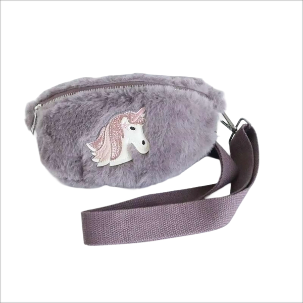 k:s me - Tasche Sidebag Plüsch Einhorn - Brombeer