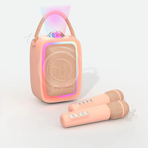 MOB - Singy Party leuchtender Lautsprecher & Karaoke - Pink